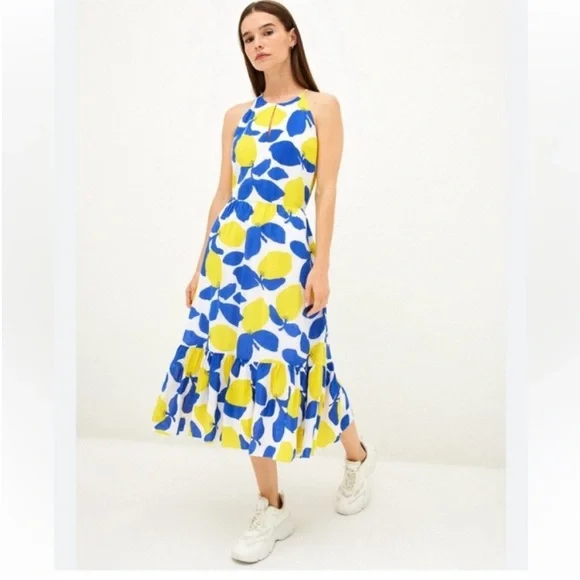 slim fit dress slacks NWT Ann Taylor LOFT Shirred Halter Sweet Summer Beach Dress S-L Pink/B –  JNL Trading main image 0